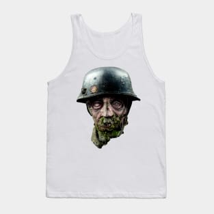 Zombie Nazi Head, WW2 zombie soldier Tank Top